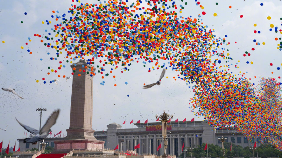 天安門上空這一幕太震撼