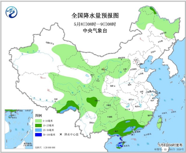 冷空氣要撤啦！今日全國降水整體弱 華南仍有強(qiáng)對(duì)流
