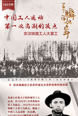 1923，中國(guó)工人運(yùn)動(dòng)第一次高潮的頂點(diǎn)