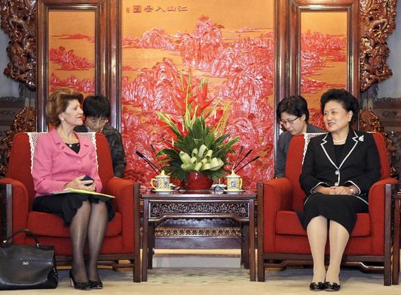 劉延?xùn)|會見歐盟委員會教育、文化、語言多樣性及青年事務(wù)委員瓦西利烏
