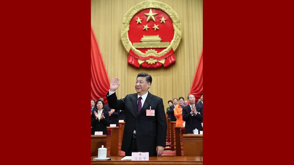 習(xí)近平當(dāng)選國(guó)家主席、中央軍委主席