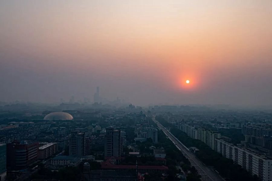 這就是今天早上的北京！