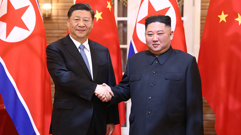 習(xí)近平同朝鮮勞動(dòng)黨委員長、國務(wù)委員會(huì)委員長金正恩舉行會(huì)談