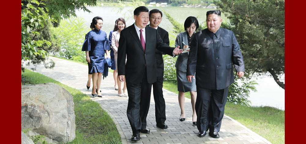 習(xí)近平會(huì)見朝鮮勞動(dòng)黨委員長、國務(wù)委員會(huì)委員長金正恩