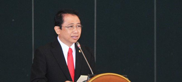 印尼國會(huì)議長(zhǎng)馬爾祖基致辭